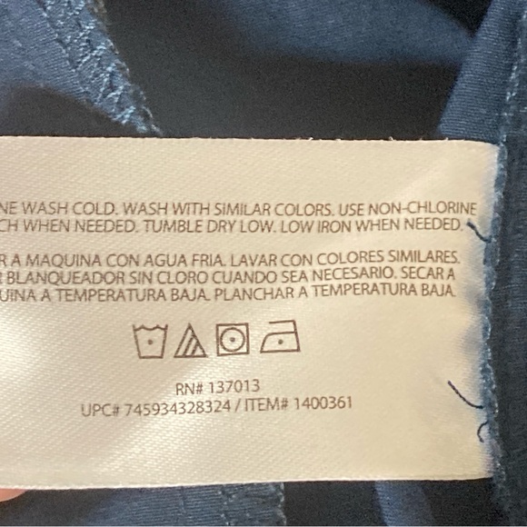 Orvis Women’s Embossed Pull on Skort Shattered Glass Blue Sz L - Picture 14 of 15